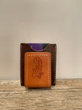 Minimalist card wallet-geo stamped