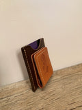 Minimalist card wallet-geo stamped