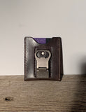 Minimalist card wallet- floral/basket stamped combo