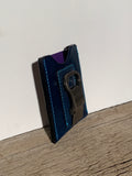 Minimalist card wallet-hand tooled weave