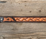 "The Wild Hog" floral/geo combo belt