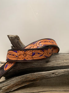 Floral Tooled Belt